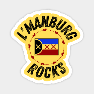 Cute L'manburg Rocks Magnet