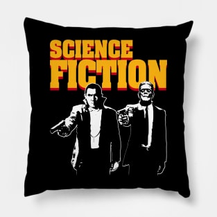 Dracula & Frankenstein science fiction Pillow