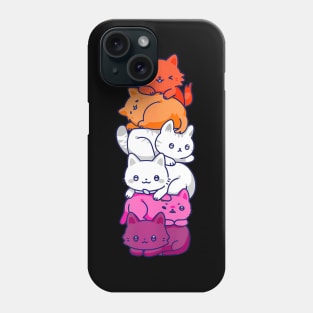 Lesbian Pride Cat Lgbt Gay Flag Cute Hers And Hers Phone Case