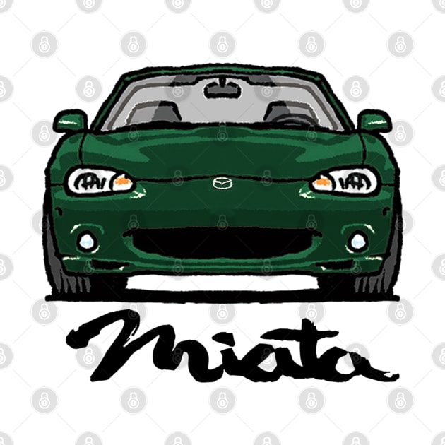 MX5 Miata NB Dark Green by Woreth