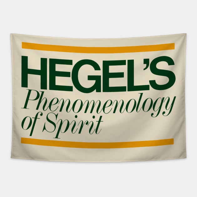 Hegels Phenomenology of Spirit - Book Cover, Aesthetic, Philosophy, Dialectics Tapestry by SpaceDogLaika