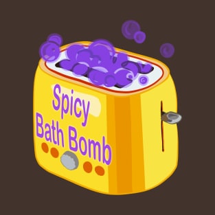 Retro inscription "Spicy bath bomb" T-Shirt