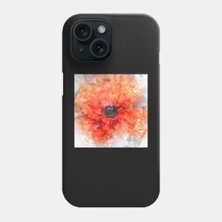 Floral Graphic Design, Poppy Watercolor Design Flower Lover Gifts Phone Case