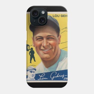 Lou Gehrig 1934 Goudey Phone Case