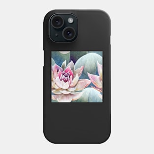 Watercolor succulent pattern Phone Case