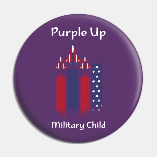 Purple Up Military Child USAir Force T-Shirt Pin