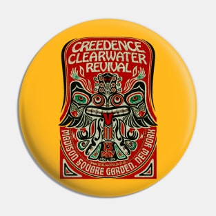 Repro Vtg Creedence Clearwater Revival 1970 Pin