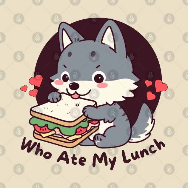 Sandwich wolf Food puns by Japanese Fever