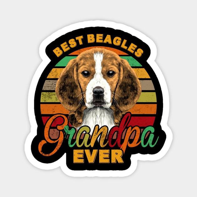 Best Beagles Grandpa Ever Magnet by franzaled