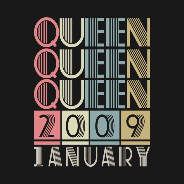 2009 - Queen January Retro Vintage Birthday by ReneeCummings