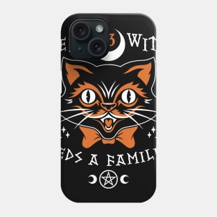 Halloween Cat - Witches Goth Familiar Phone Case