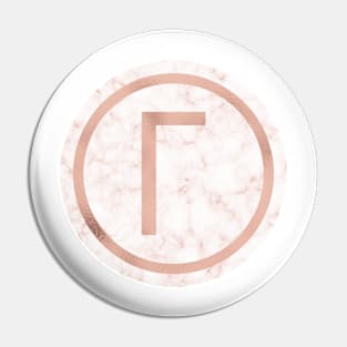 Rose Gold Marble Gamma Pin