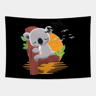 Koala sleeping Tapestry