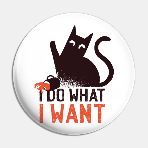 Rebel Cat Quote Pin by madeinchorley