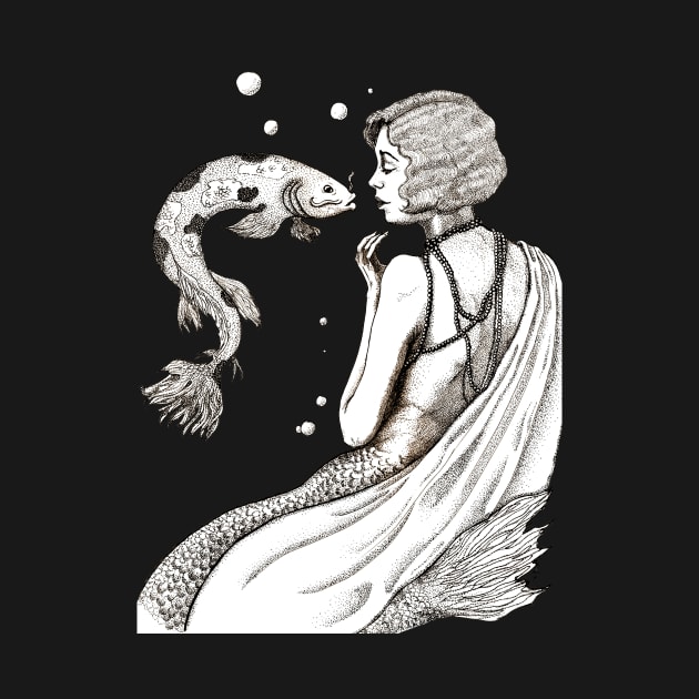 A vintage mermaid by LucyDreams