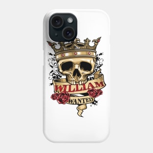 William Skull Wanted Phone Case