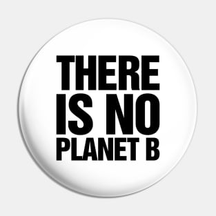 There Is No Planet B Black Pin