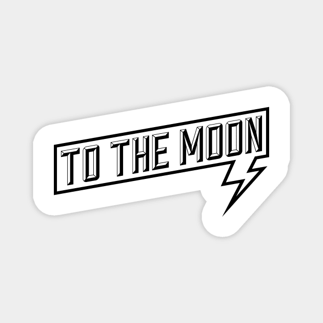 TO THE MOON Magnet by Ajiw