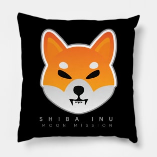 Shiba Inu - Crypto Token Coin - $SHIB - Moon Mission Pillow