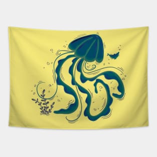 Jellyfish summer life Tapestry