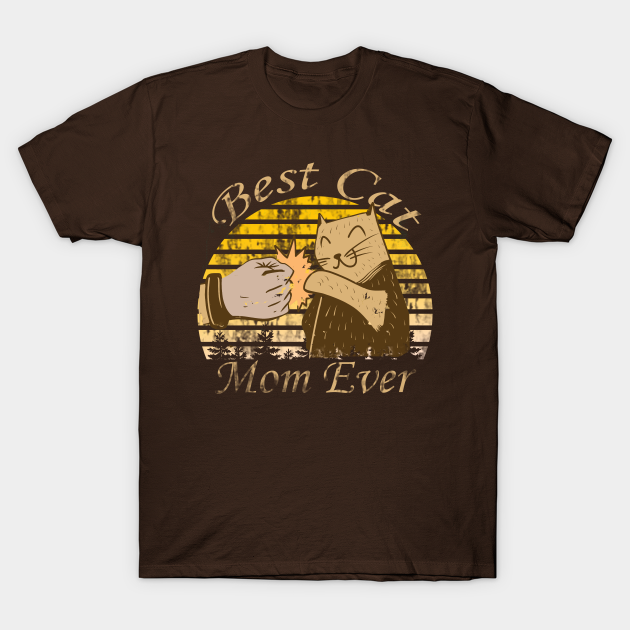 Discover Best Cat mom Ever Vintage Bump Fit mother Day Gift - Best Cat Mom Ever Funny Cat - T-Shirt