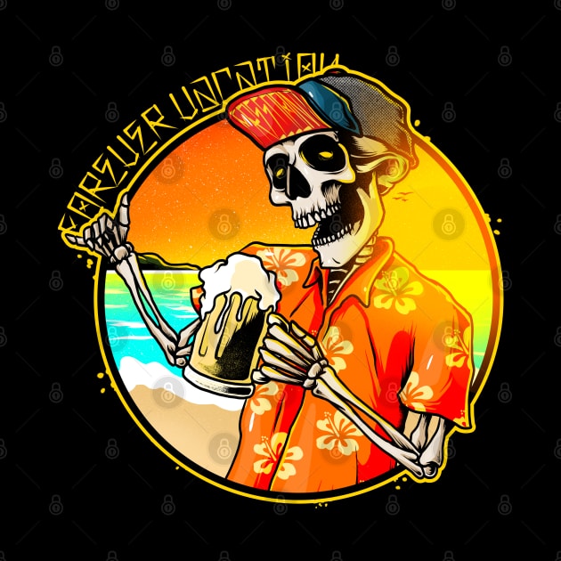 Forever Vacation Skull by alxmd