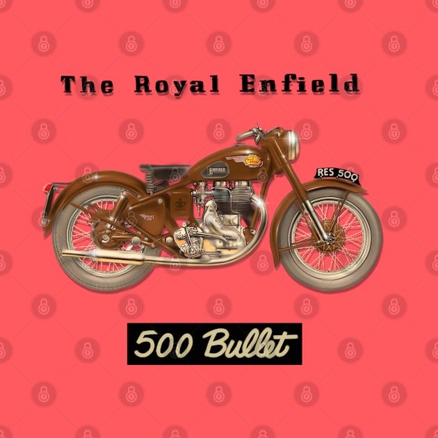 Gorgeous Vintage Royal Enfield 500 Bullet by MotorManiac by MotorManiac