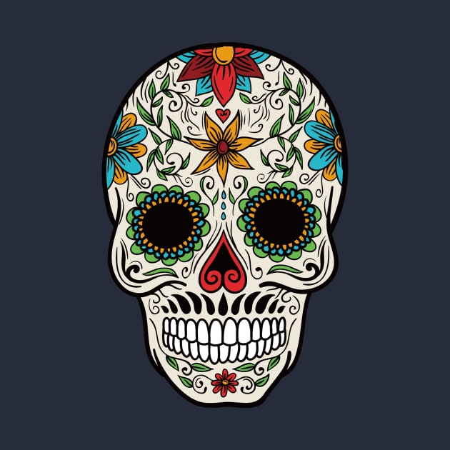 Off White Sugar Skull Graphic Design by Mr.TrendSetter