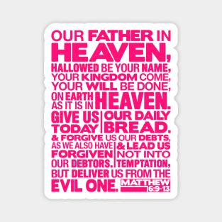 Matthew 6:9-13 Our Father in Heaven Magnet