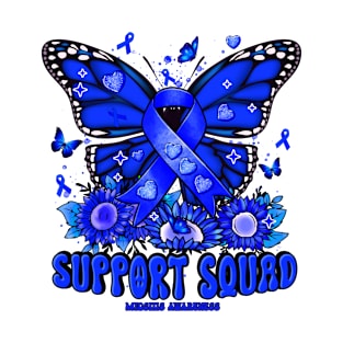 Myositis Awareness - Support Squad butterfly sunflower T-Shirt