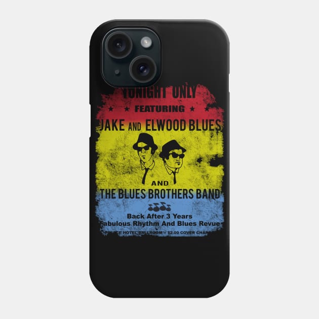 The Blues Brothers concert poster, distressed Phone Case by woodsman