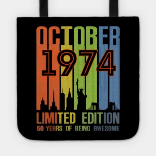 October 1974 50 Years Of Being Awesome Limited Edition Tote