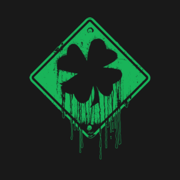 Dripping St. Patrick's Day Shamrock - Green - T-Shirt | TeePublic