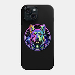 Blue Heeler Australian Cattle Dog Cosmic Space Dogs Galaxy Astronaut Phone Case