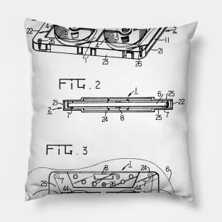 Cassette Patent Design T-Shirt Pillow