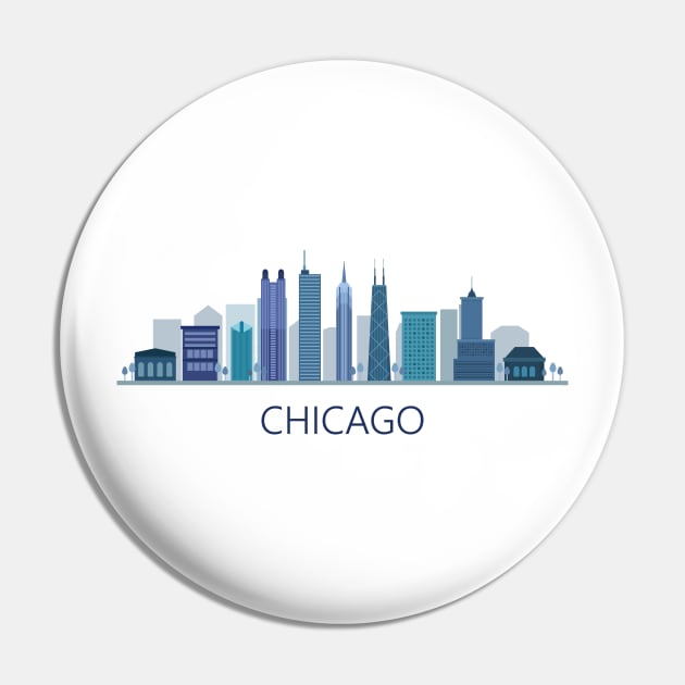 Chicago Pin by TambuStore