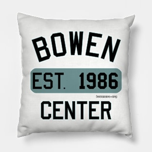 Bowen Center Est 1986 Teal Pillow