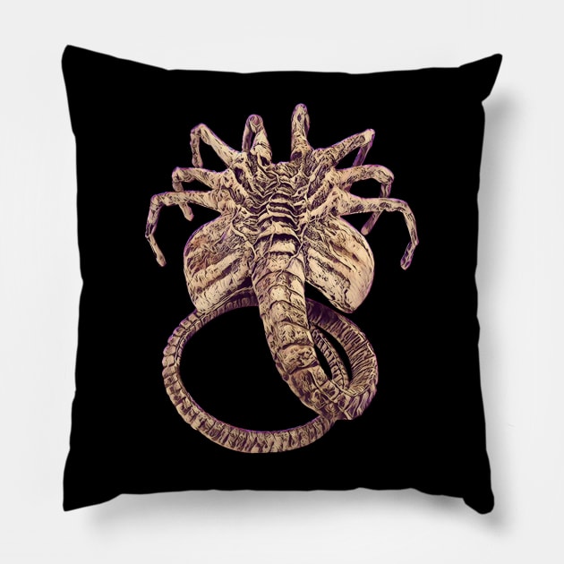 Facehugger Pillow by Colonel JD McShiteBurger