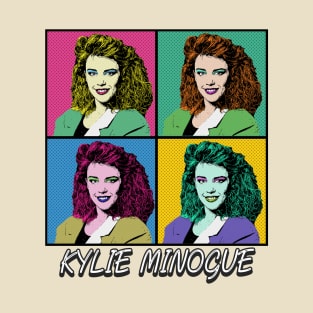 Kylie Minogue 80s Pop Art Style T-Shirt