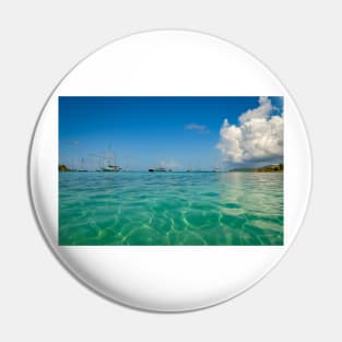 Blue & Green Tropical Waters Pin