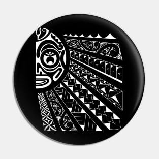 Polynesian sun tiki Pin