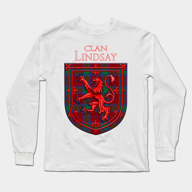 Lindsay Tartan Scottish Plaid Lion Rampant Lindsay Tartan Long Sleeve T Shirt Teepublic