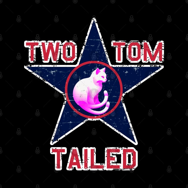 Two Tailed Tom - - Blue Star - - Tagged __ Grunge Style by Two Tailed Tom