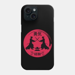 Japanese samurai fighting Phone Case