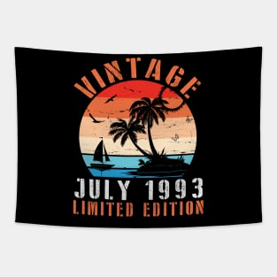 Vintage July 1993 Ltd Edition Happy Birthday Daddy Mom Uncle Brother Husband Cousin Son 27 Years Old Tapestry