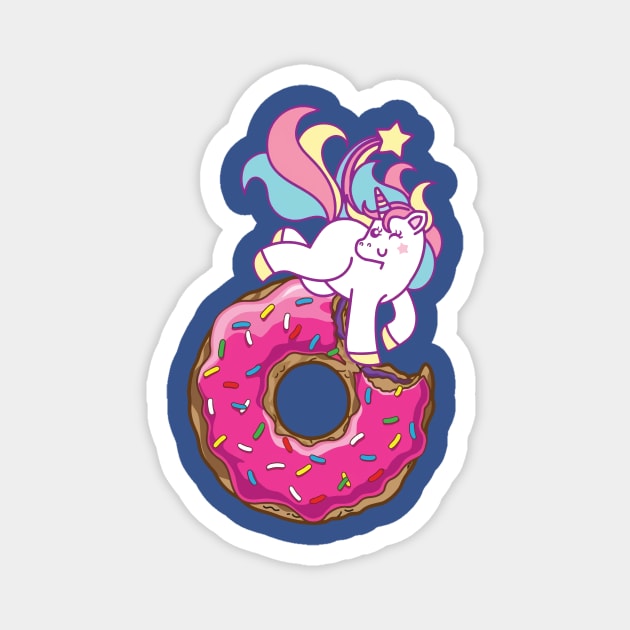 donut unicorn 1 Magnet by KaylinOralie