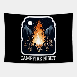 CAMPFIRE NIGHT Tapestry