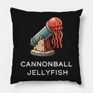 Cannonball Jellyfish Pun Pillow