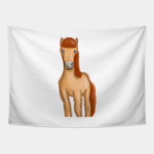 Cute Horse Drawing Tapestry