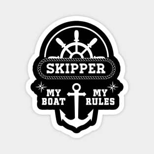 My Boat My Rules Awesome Gift for the Ship owners Magnet